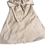 Le lis  Elegant Beige A-Line Skirt silky with tie size‎ M Photo 0