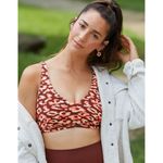 Aerie Offline By Goals Plunge Sports Bra Maplewood Size Large Photo 2