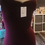 Tanya Taylor  MULBERRY EXTRAFINE MERINO WOOL QUINCY DRESS SIZE L Photo 3