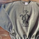 Disney Vintage 90s Walt  World Tigger Sweatshirt Green Pooh Crewneck - XXL 🧡🎀 Photo 7
