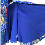 Yumi Kim Like New Anthropologie  Lexey Silk Wrap Dress Blue Floral Size Medium Photo 7