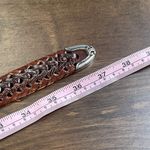 Fossil Vintage  Leather Braided Belt Women's‎ Size Medium Brown Silver Hardware Photo 2