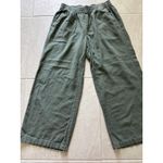 Old Navy  Pants Womens Small Green High Rise Wide Leg‎ Linen Coastal Resort Beach Photo 2