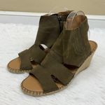 Franco Sarto Women's Nola Espadrille Wedge Sandal Olive Green Size 11 Photo 3