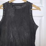 NWOT Charcoal Black Faded Studded Tank Top Photo 1