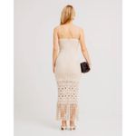 Torn By Ronny Kobo Toby Crochet Knit Dress Natural Womens Size Medium Photo 3