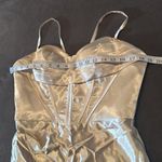 Women’s Full Length Prom Party Dress Criss Cross Straps Leg Slit Size 8 NEW Photo 7