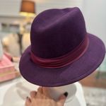 Fedora VINTAGE Purple Wide Brim Hat Photo 3