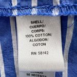 Ivy + Blu Striped Shirt Dress Fit & Flare handkerchief hem Cotton Blue White 10 Blue Photo 4