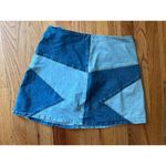 Madewell  patchwork denim mini skirt, size 28 Festival Boho Hippie Streetwear Y2K Photo 4
