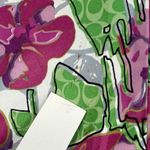 Coach  Rain Coat Magenta‎ Floral Lined Button Front Jacket Coat XS READ Photo 2