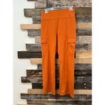Athleta Delancey Straight Cargo Pants Foliage Orange Sz S Photo 2