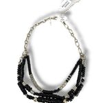 Free People Oceanfront Layered Necklace in Black NWT Bohemian Beach Beaded Photo 7