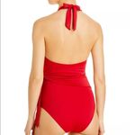 ONIA NWT ‎ Elena Halter One Piece Swimsuit in Red Rock Size Small Photo 6