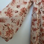 Revolve CAMI NYC Francie Lace Trimmed Floral Print Silk Chiffon Maxi Dress Size:S Photo 6