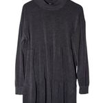 Wild Fable Tiered Tunic Dress Womens Small Sweatshirt Comfy Black Long Sleeve Photo 0