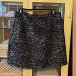 Anthropologie Hutch Tinsel  Skirt Black Silver Photo 3