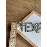 Texas Rhinestone Crystal Brooch Pin Silver Photo 3