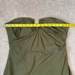 Bardot  Lora Strapless Cotton Poplin Maxi Dress Khaki Green 10 Photo 6