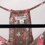Banana Republic Brown Coral Pink Off White Warm Neutral Floral Print Tank Top S Photo 1