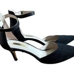 Louise et Cie  black suede kitten heels sz 7 Photo 0
