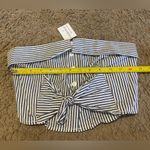 Windsor  blue and white strip strapless crop top size medium NWT Photo 4