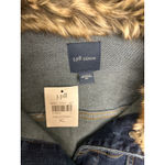 J.Jill Twilight Denim Jacket With Removable Faux-Fur Collar Size XL NWT Photo 4