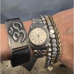 Lucky Brand  triple strand bracelet‎ floral closure Photo 3