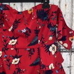 Pretty Little Thing  burgundy Ruffle Layer Bardot Bodycon Dress NWT Photo 5