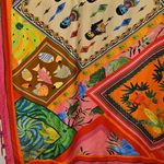 Farm Rio ππ Summer Scarf Sarong Swimsuit Cover Up ~ Multi-Color Tropical Print Photo 3