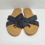 None Slide‎ Flat Women's Gray Sandals Size 8 Photo 4