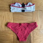 Lisa Marie Fernandez cream and red scuba strapless bikini size 1/XS Photo 7