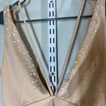 REEF  kaleidoscope nude plunge front strappy swimsuit with pearl accents Photo 9