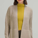 Lululemon Cashlu Sweater Wrap Raw Linen XS/S White Photo 0