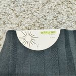 Aerie Offline Black Ribbed Stripe High Waisted Original Bike Short 7” Inseam NWT Photo 4