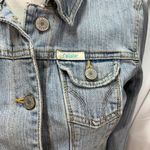 Hollister Vintage Y2K  Company Denim Trucker Jacket Light wash Stretch Juniors Sm Photo 9