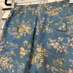 Izod Club Blue High Waisted Cotton‎ Floral Shorts Size 4 Photo 3