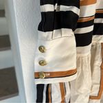 Zimmermann  Tie Neck Mini Dress in Stripe Print Photo 8