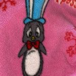 WARNER BROTHERS Playboy Penguin fleece pajama pants dressed to chill size XL Pink Photo 3