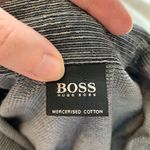 Hugo Boss BOSS Gray Printed Button Down Top Photo 2