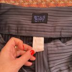 90s VTG LOW RISE GANGSTER STRIPE SUIT MINI SKIRT BOSS BABE Gray Size L Photo 1