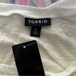 Torrid Cotton Modal Slub + Clip Dot Print Fabric Mixed Dolman Tee - 6X Photo 5