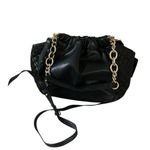 INC International Concepts Kemah Chained Satchel Crossbody Black Photo 1