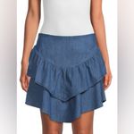 BCBGeneration NWT  Tiered Denim Skirt Large Photo 1