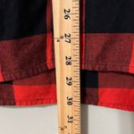 Old Navy  womens size large boyfriend fit long sleeve red and black flannel plaid Photo 2
