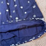 Gretchen Scott Coquette Navy Embroidered Cottagecore Midi Dress Size Small Photo 12