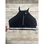Nike  Indy Dri-Fit Lattice Sports Bra Size Small Black Halter Athleisure Swoosh Photo 3