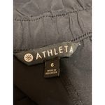 Athleta Skyline Women's Black High Waisted Pleated Paperbag Mini Shorts Size 6 Photo 3