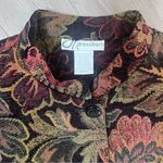 Dress Barn Vintage Tapestry Women’s Multicolor Floral Jacket Blazer Small Photo 2