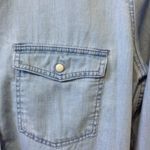 American Eagle  Outfitters Sky Blue light denim slim fit button down Sz Medium Photo 8